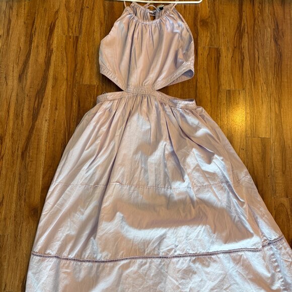 Something Navy Lavender Lilac Purple Halter Cut-Out Midi Dress sz XXL - Picture 2 of 6